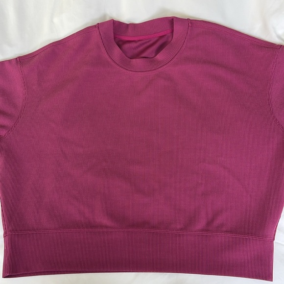 lululemon Softstreme Perfectly Oversized Cropped Crew - Size 6 - Picture 3 of 6